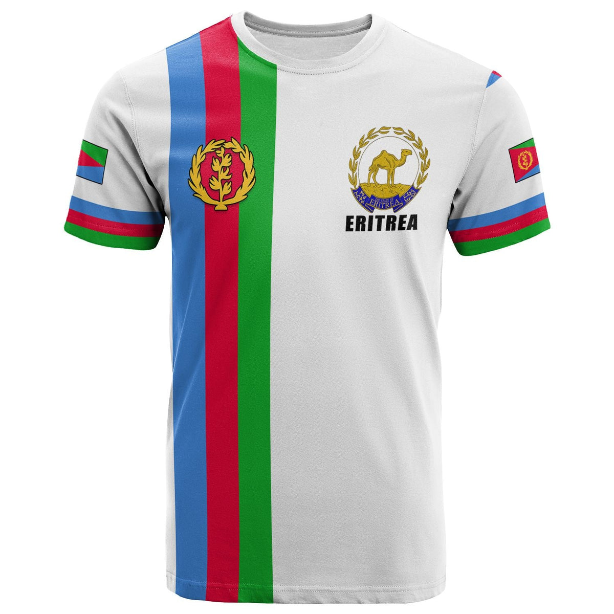 Eritrea T Shirt Striped LT13 - Wonder Print Shop