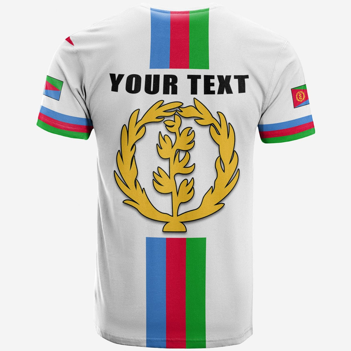 Custom Eritrea T Shirt Striped LT13 - Wonder Print Shop
