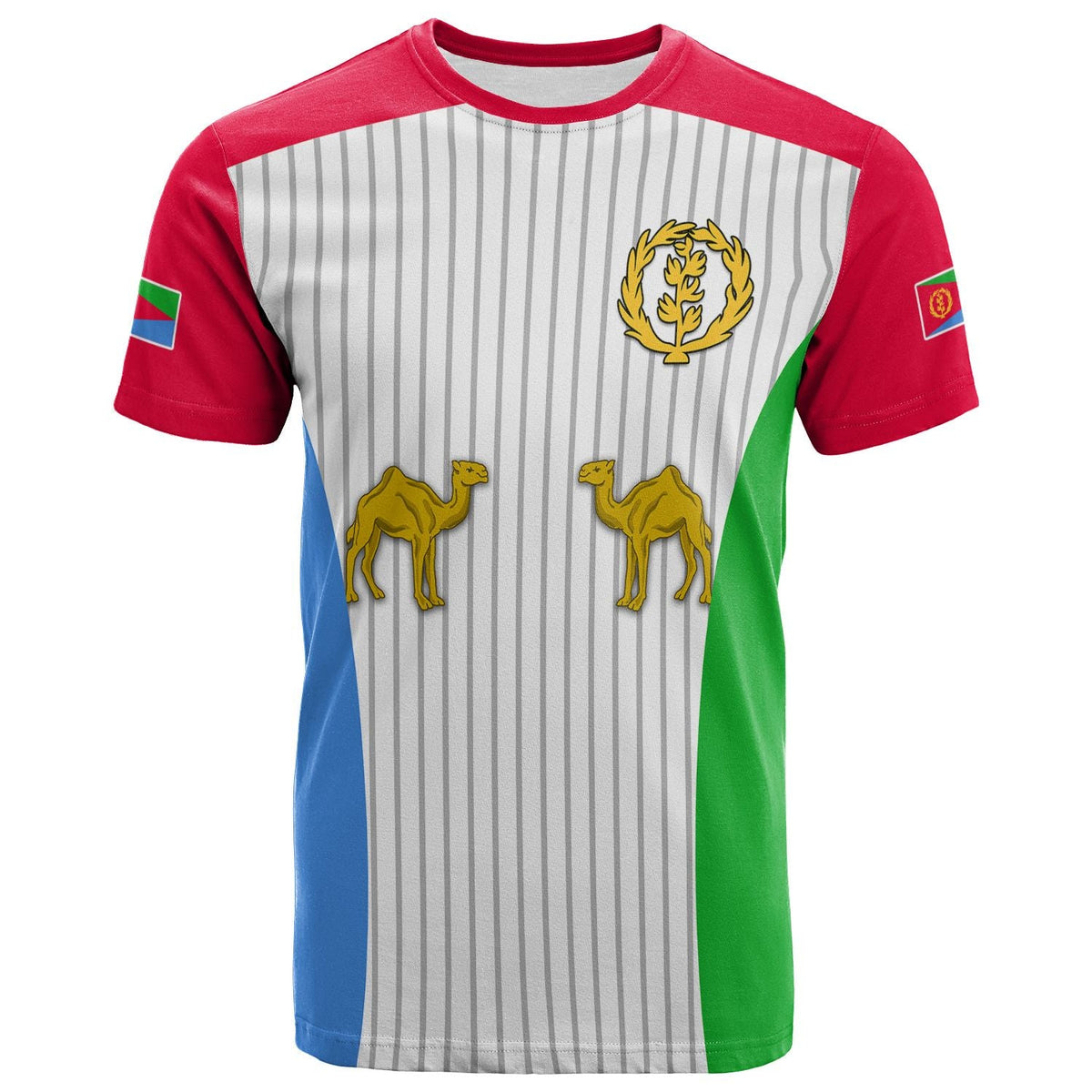 Custom Eritrea T Shirt Flag LT13 - Wonder Print Shop