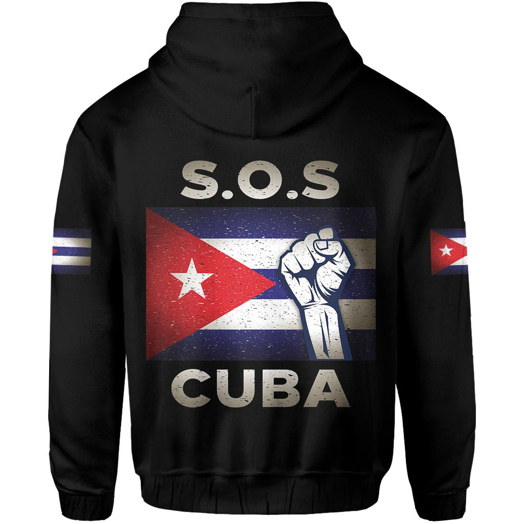 Free Cuba Hoodie SOS Cuba LT13 - Wonder Print Shop