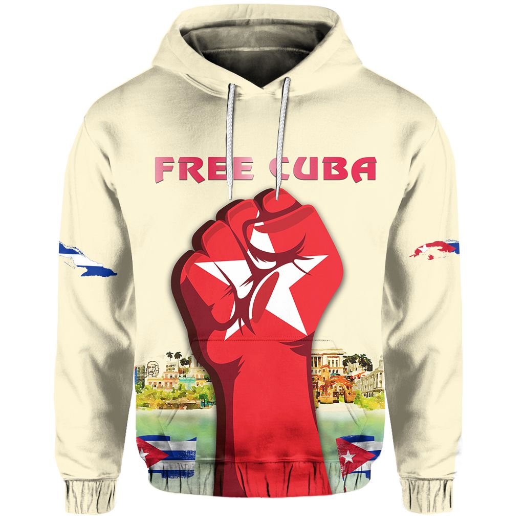 Cuba Hoodie Havana Beautiful LT13 - Wonder Print Shop