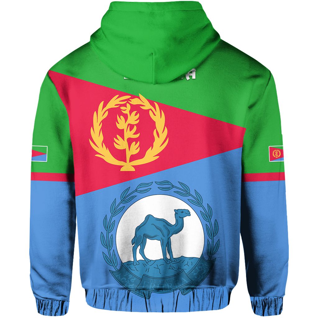 Custom Eritrea Hoodie Flag 02 LT13 - Wonder Print Shop