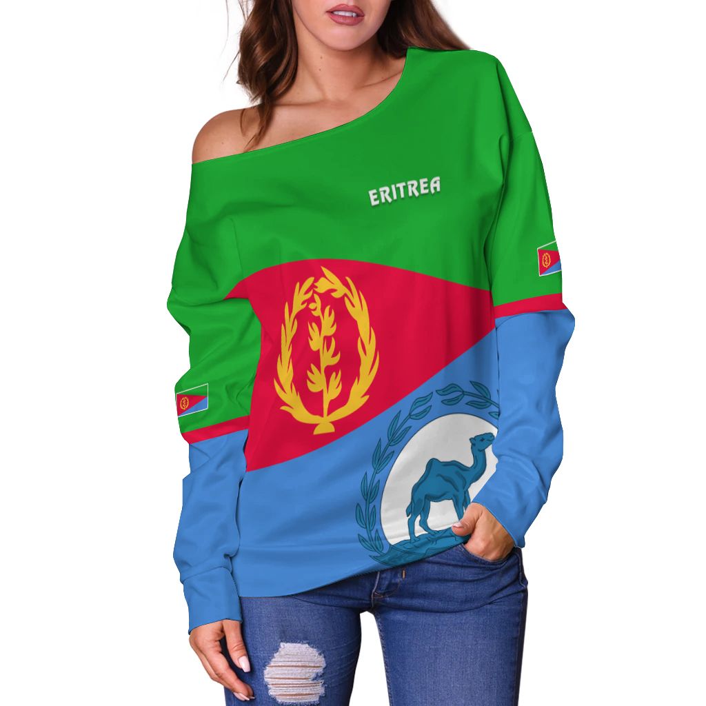 Eritrea Women Off Shoulder Flag 02 LT13 - Wonder Print Shop