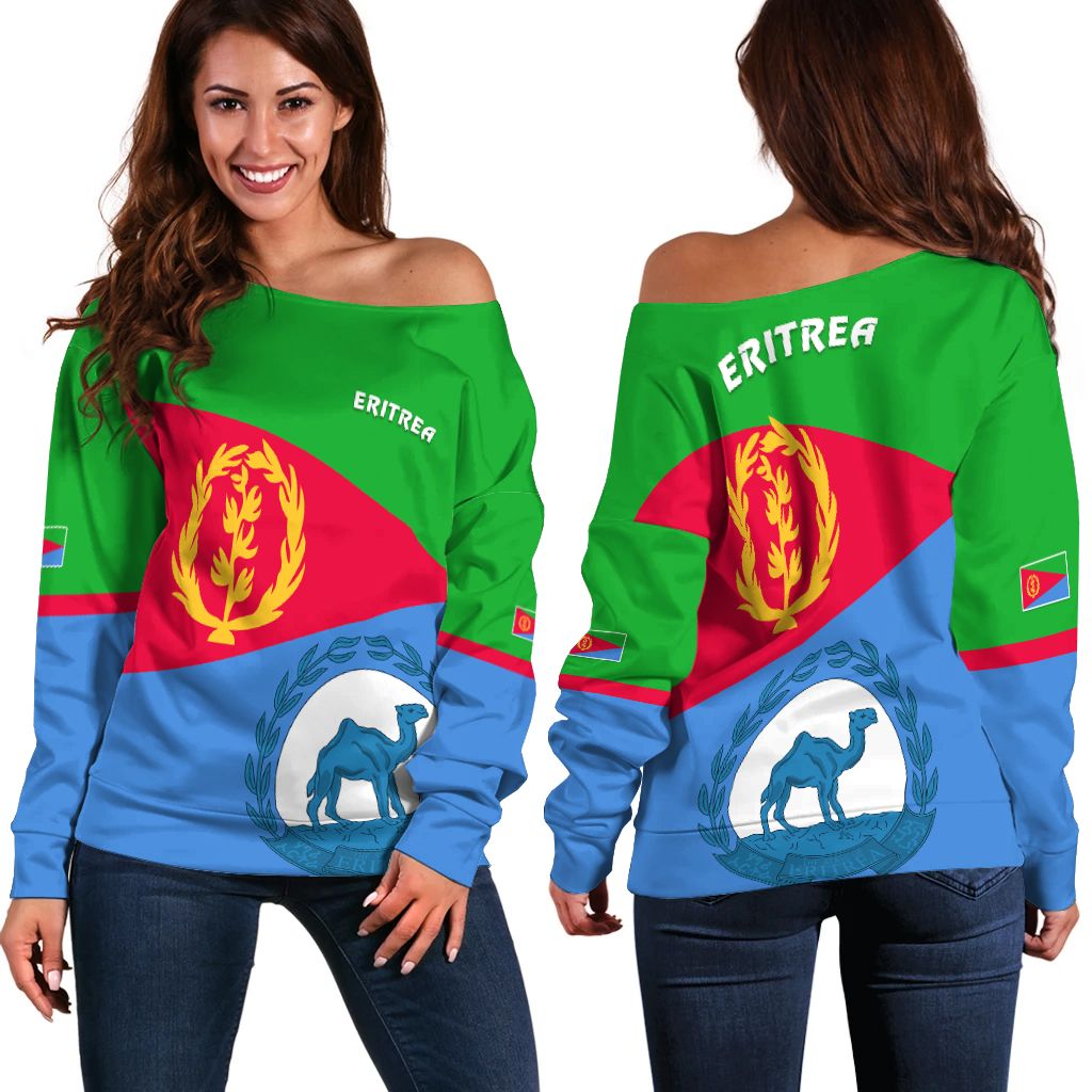 Eritrea Women Off Shoulder Flag 02 LT13 - Wonder Print Shop