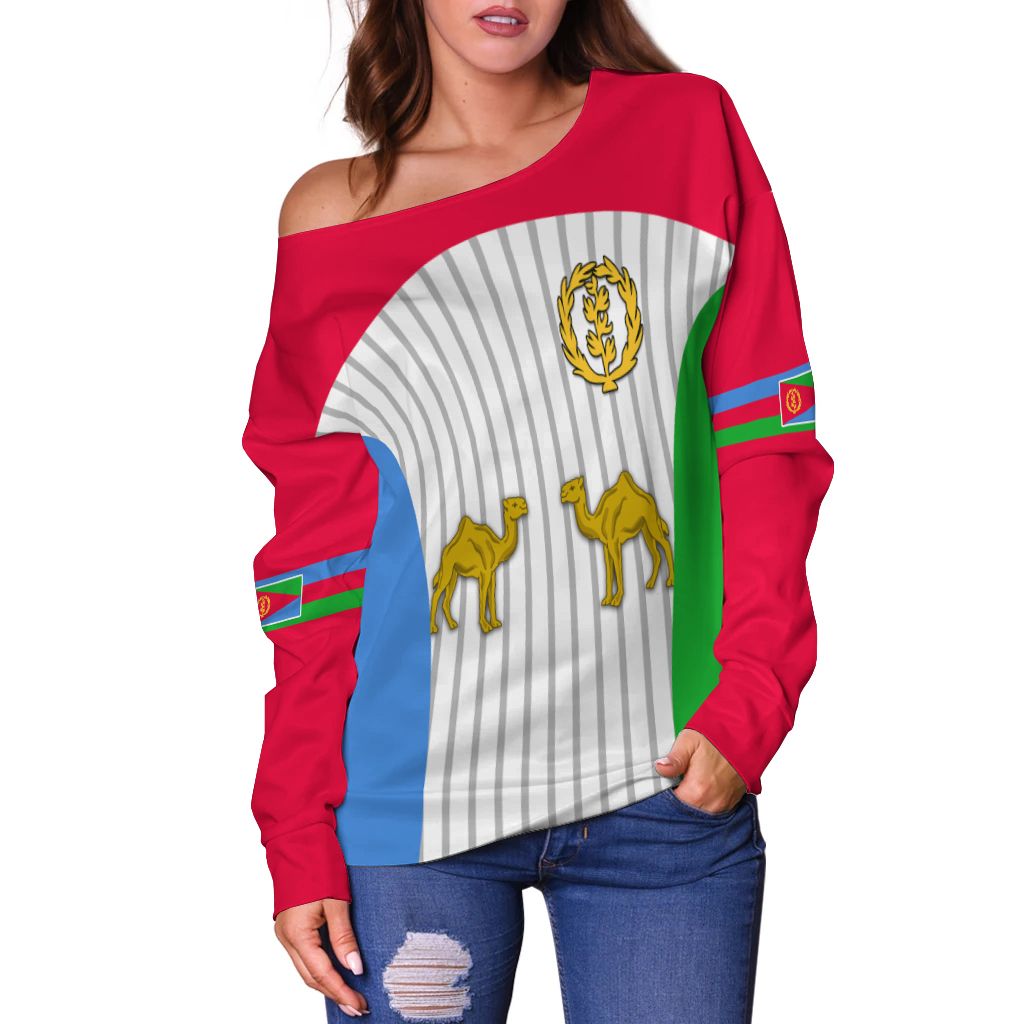 Eritrea Women Off Shoulder Flag LT13 - Wonder Print Shop
