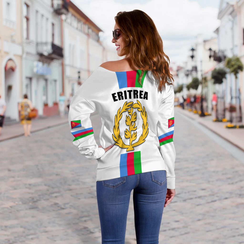 Eritrea Women Off Shoulder Striped LT13 - Wonder Print Shop