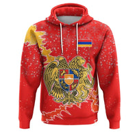 Armenia Christmas Hoodie Coat Of Arms X Style RLT8 - Wonder Print Shop