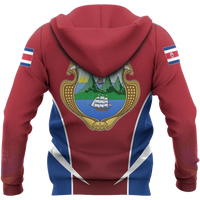 Costa Rica Active Hoodie RLT13 - Wonder Print Shop
