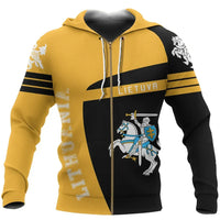 Sport Lithuania Zip Up Hoodie Premium Style RLT6 - Wonder Print Shop