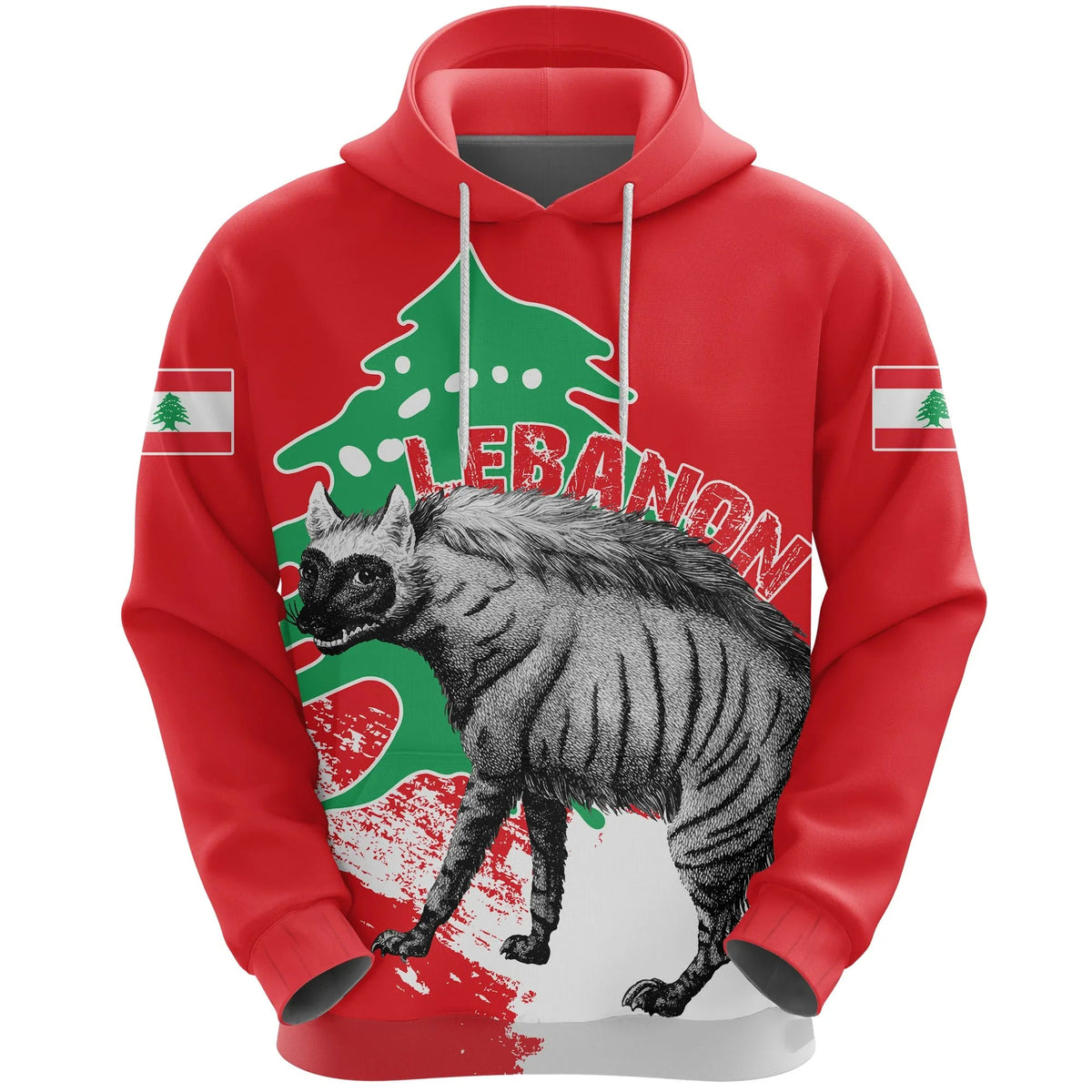Lebanon Hoodie Striped Hyena RLT6 - Wonder Print Shop