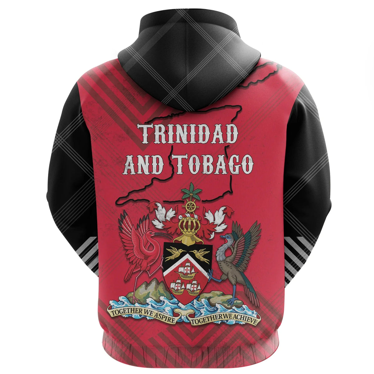 Trinidad and Tobago Hoodie Mix RLT6 - Wonder Print Shop