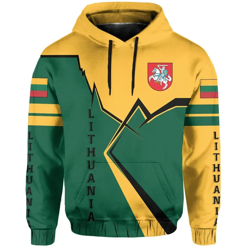 Lithuania Hoodie Lightning RLT6 - Wonder Print Shop