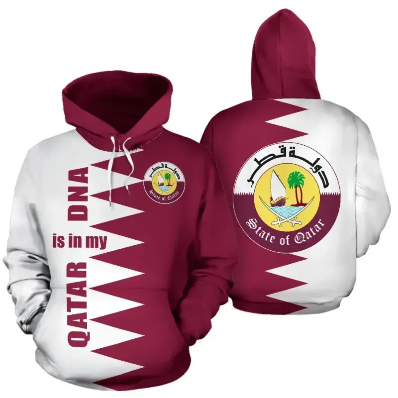 Qatar is in My DNA Hoodie RLT12 - Wonder Print Shop