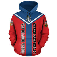 Czech Republic Rising Pullover Hoodie RLT13 - Wonder Print Shop