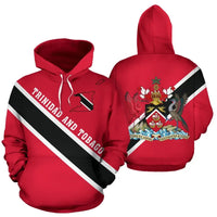 Trinidad and Tobago Hoodie Flag RLT6 - Wonder Print Shop