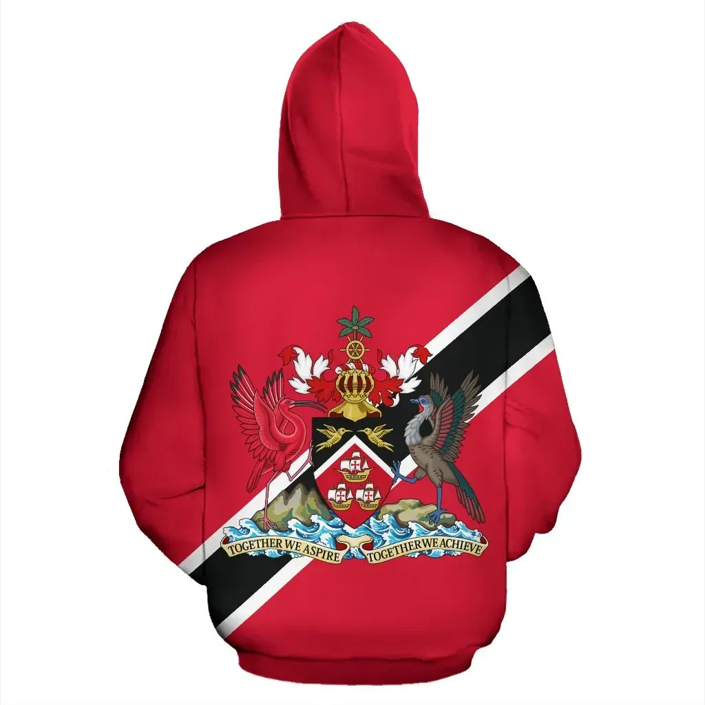Trinidad and Tobago Hoodie Flag RLT6 - Wonder Print Shop