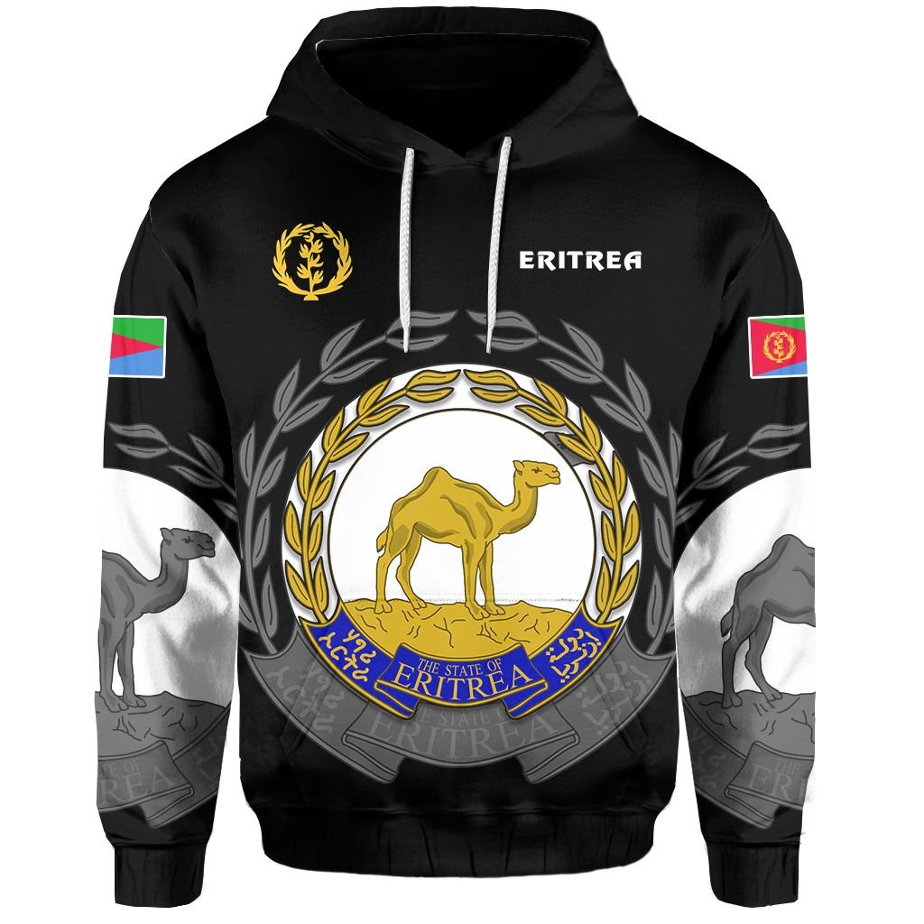 Eritrea Hoodie Coat Of Arms LT13 - Wonder Print Shop
