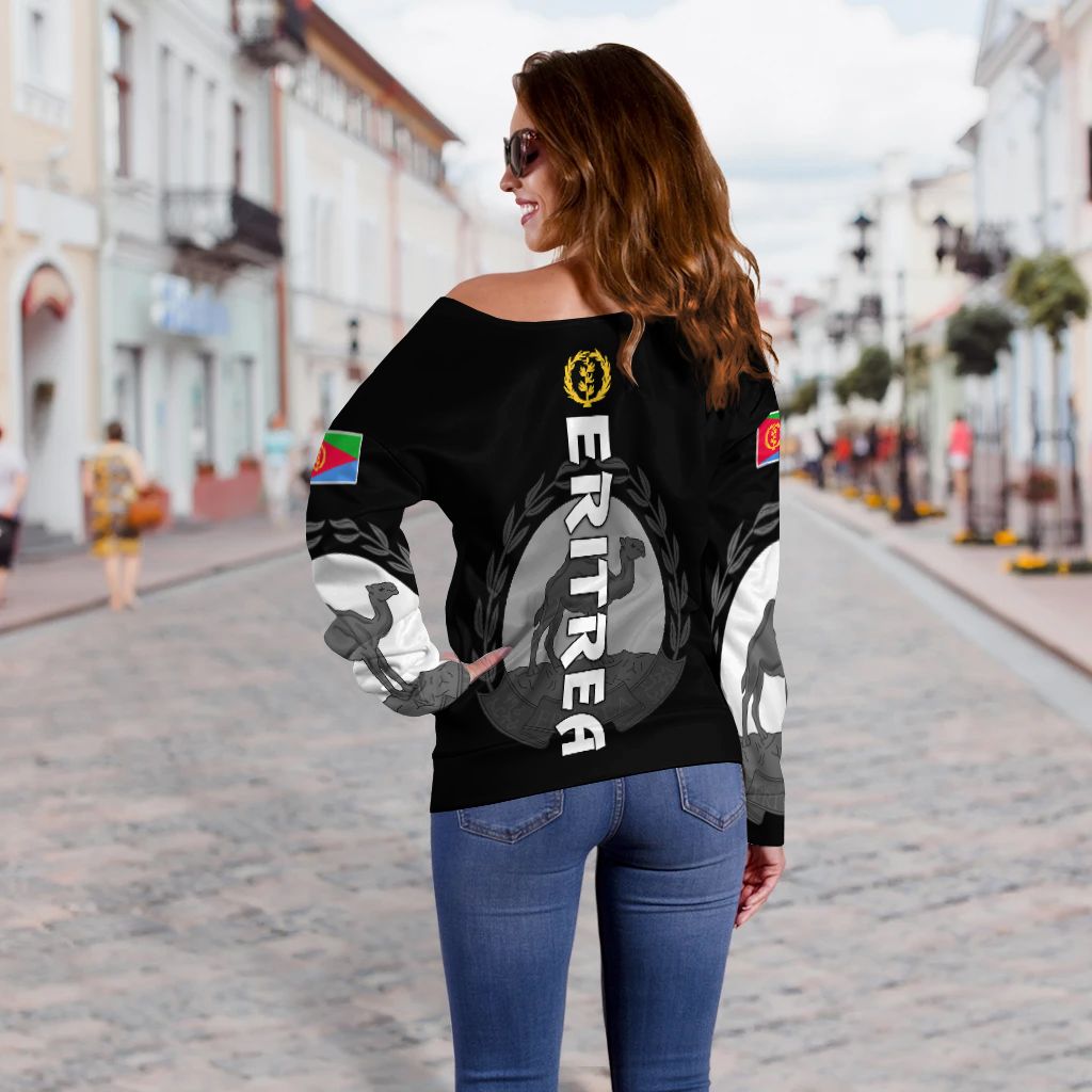 Eritrea Women Off Shoulder Coat Of Arms LT13 - Wonder Print Shop
