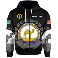 Custom Eritrea Zip Hoodie Coat Of Arms LT13 - Wonder Print Shop