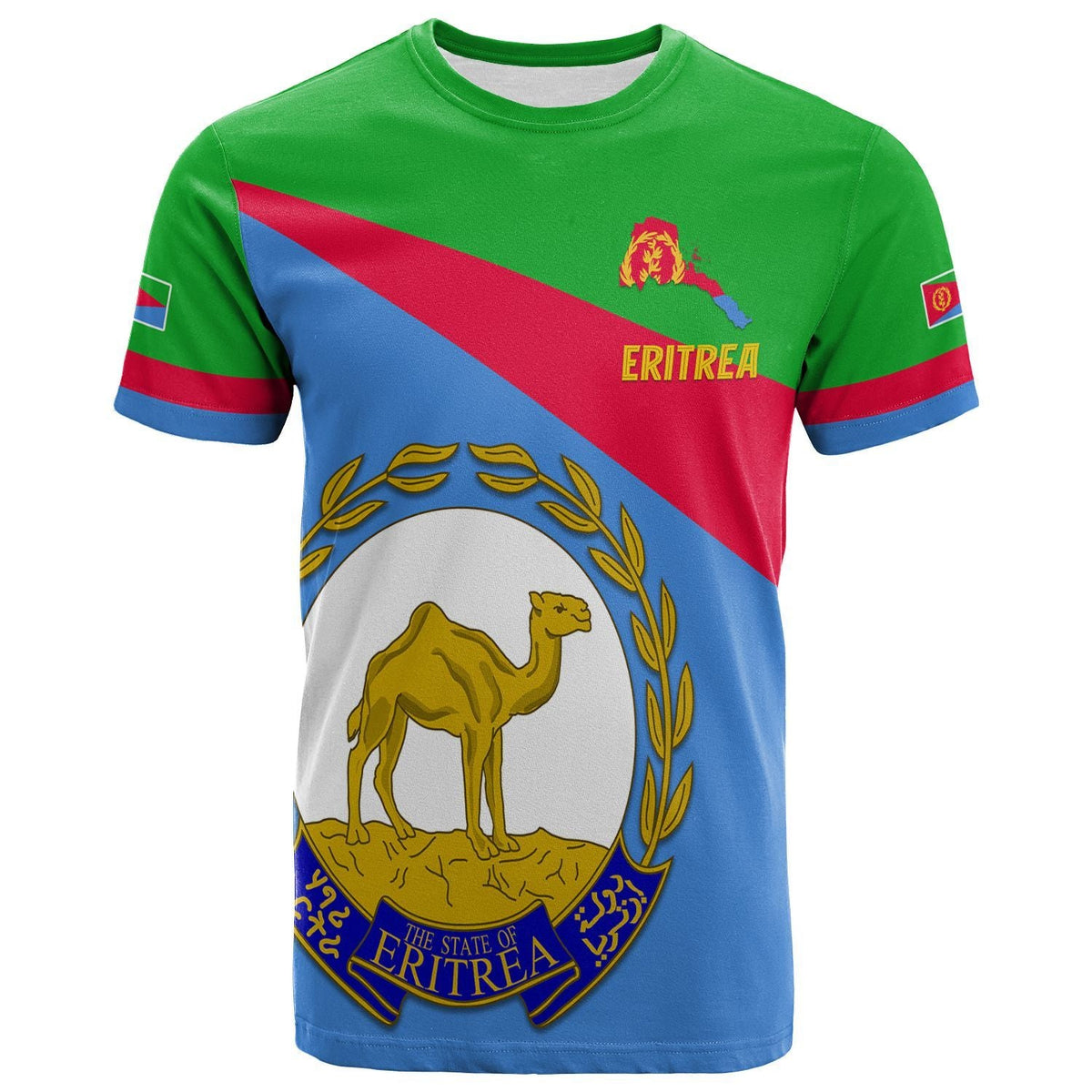 Eritrea T Shirt Flag Eritrea Lovers LT13 - Wonder Print Shop