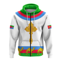 Eritrea Zip Hoodie Cross Flag Camel White LT13 - Wonder Print Shop