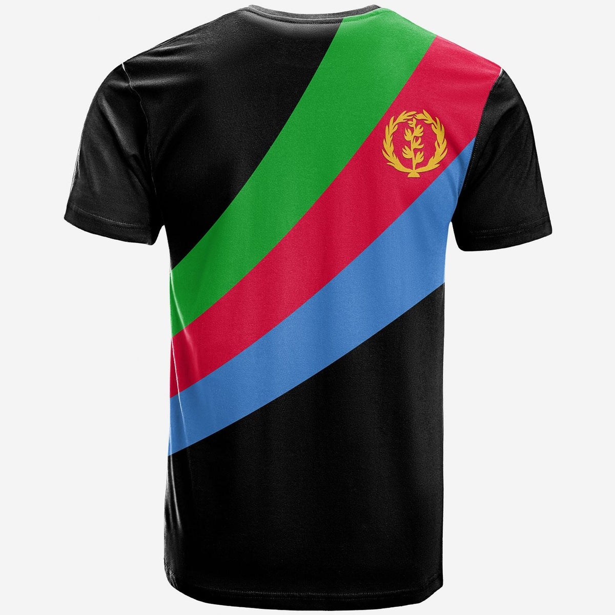 Custom Eritrea Special Flag T Shirt Black LT13 - Wonder Print Shop