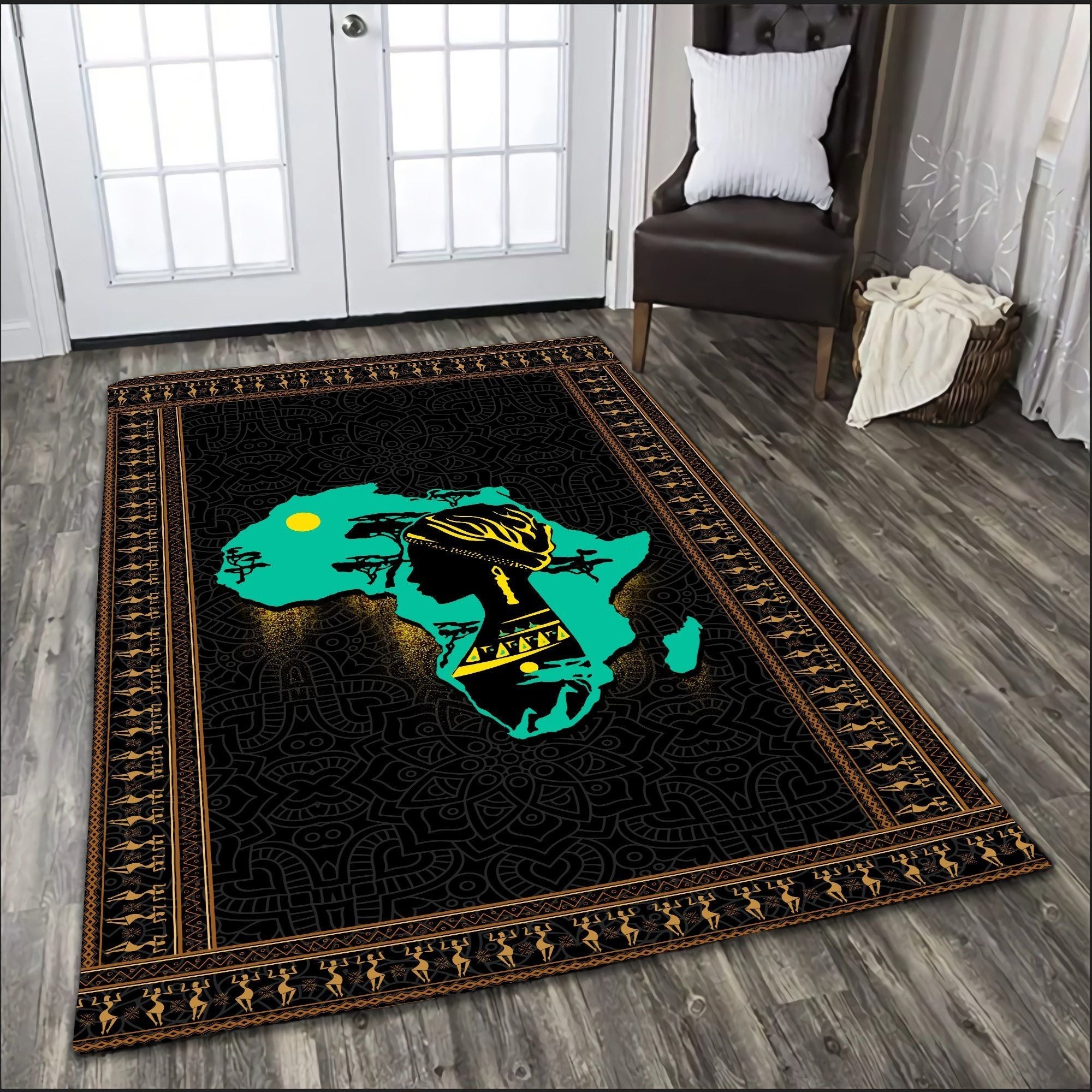 Africa Maps Women Area Rug LT20 - Wonder Print Shop
