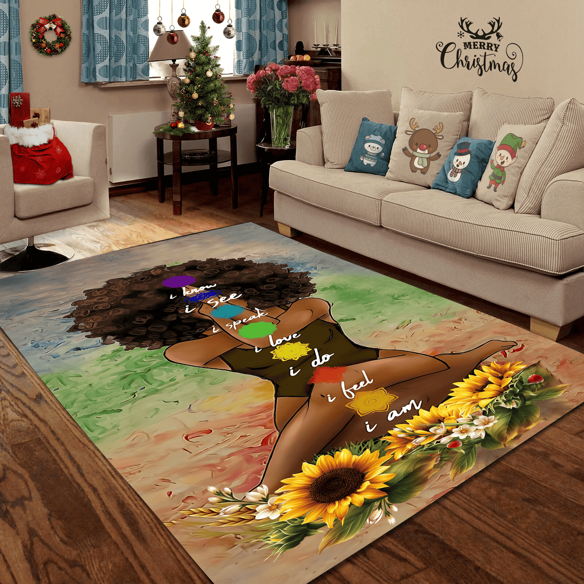 Africa Women Area Rug Ver1 LT20 - Wonder Print Shop