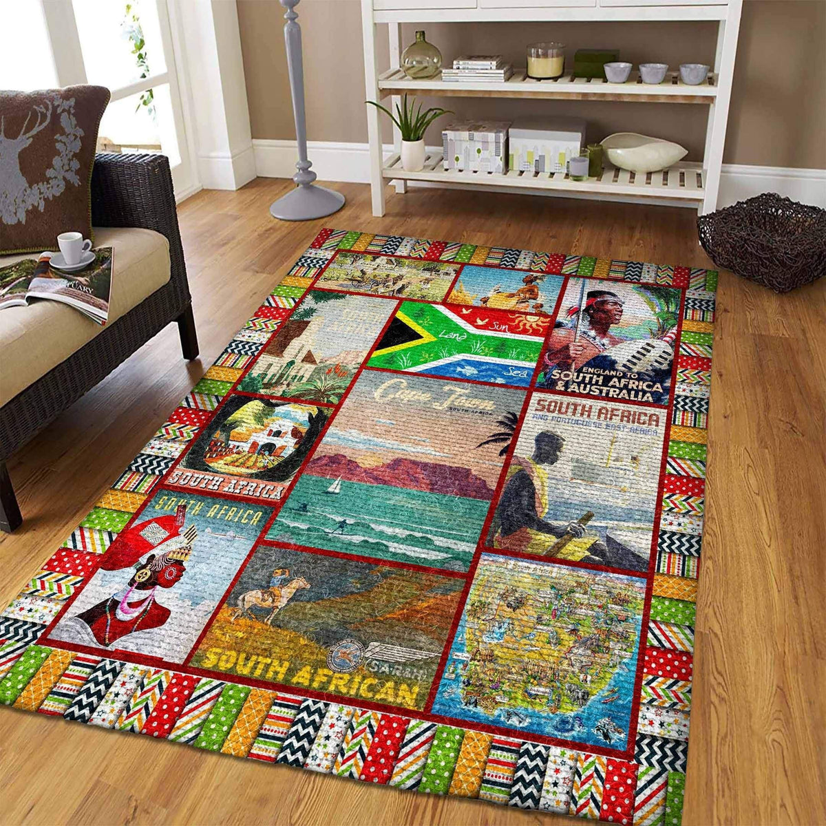 Africa Area Rug African Patterns LT20 - Wonder Print Shop