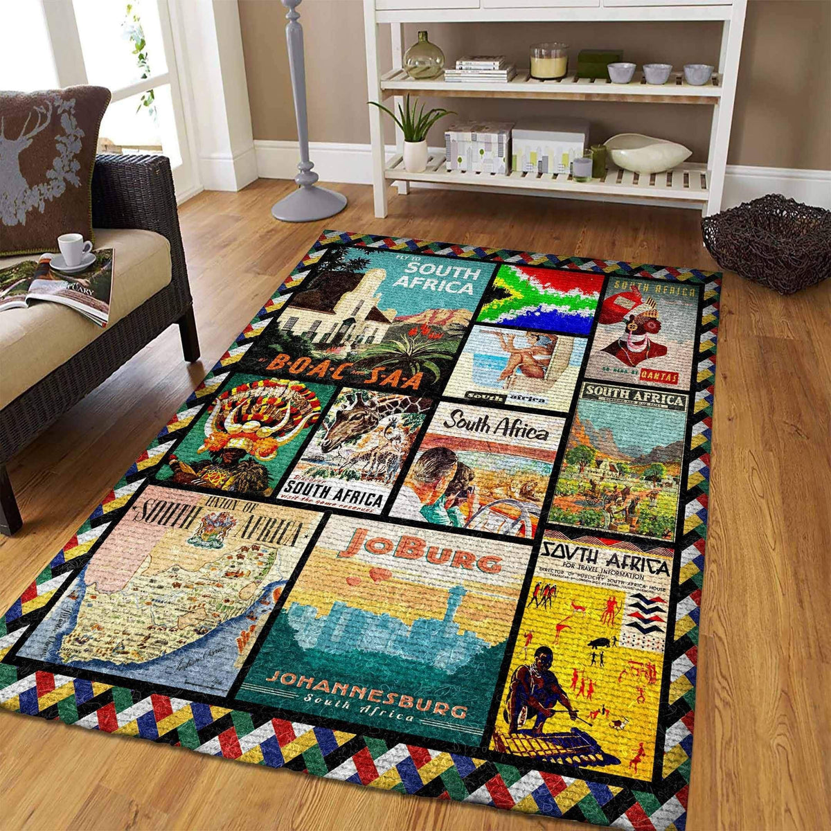 Africa Area Rug South Africa LT20 - Wonder Print Shop