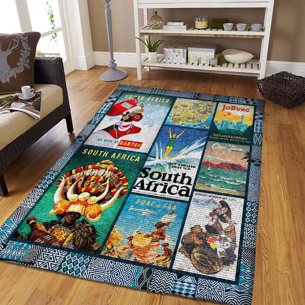 Africa Area Rug South Africa Ver1 LT20 - Wonder Print Shop