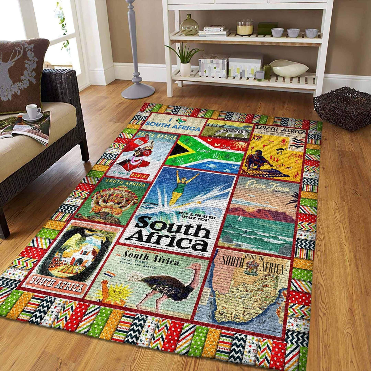 Africa Area Rug South Africa Ver2 LT20 - Wonder Print Shop