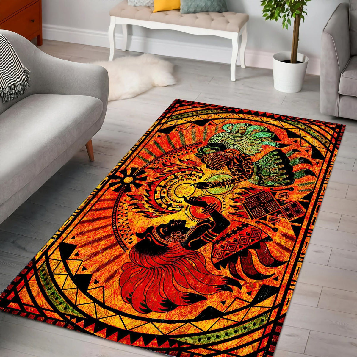 African Olodumare Area Rug LT20 - Wonder Print Shop