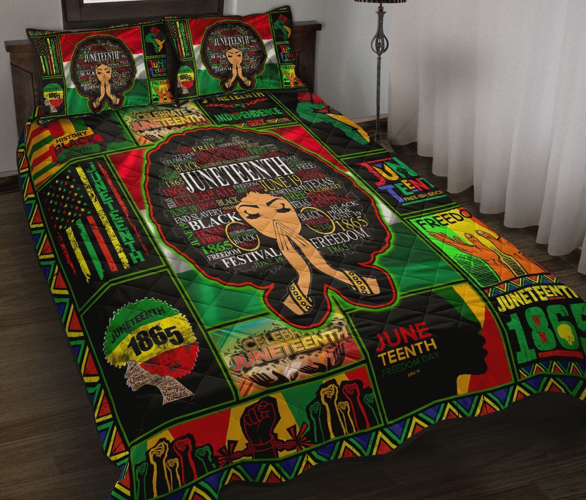 africa-women-quilt-bed-set
