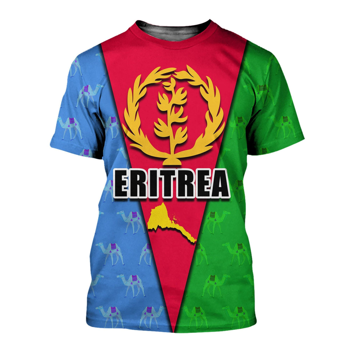 Eritrea Flag T Shirt Ver1 LT20 - Wonder Print Shop