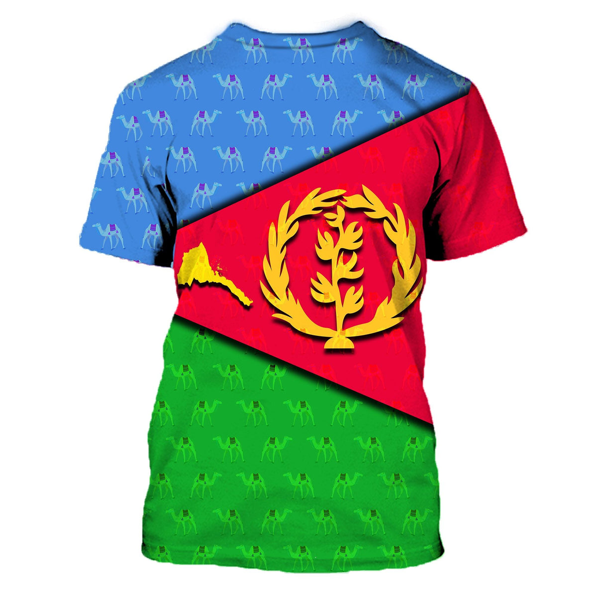 Eritrea Flag T Shirt Ver2 LT20 - Wonder Print Shop