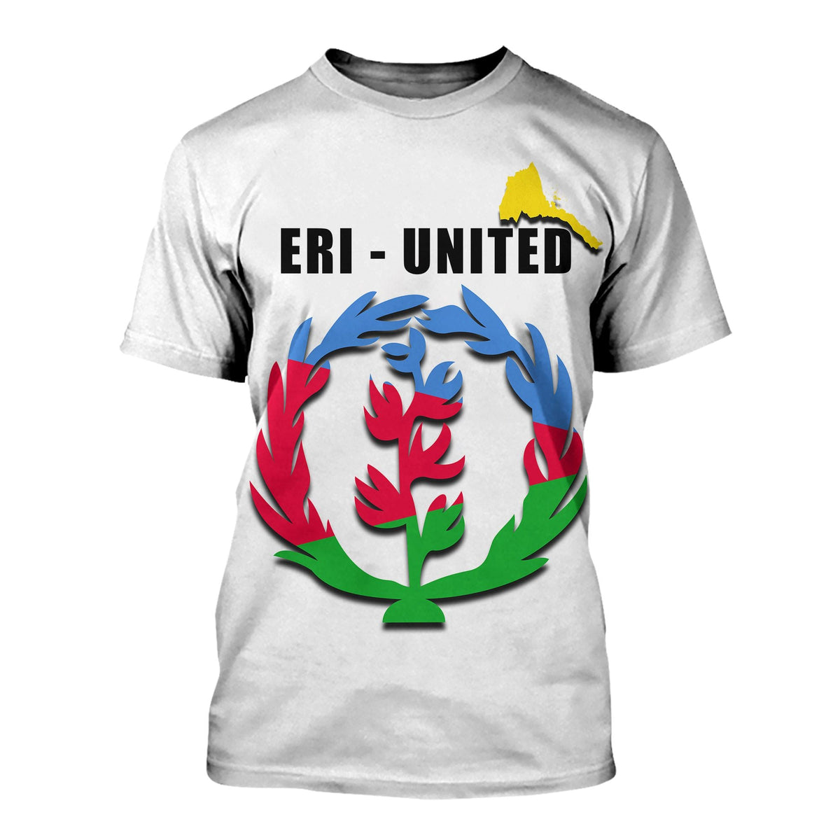 Eritrea Flag T Shirt White LT20 - Wonder Print Shop