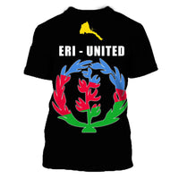 Eritrea Flag T Shirt Black LT20 - Wonder Print Shop
