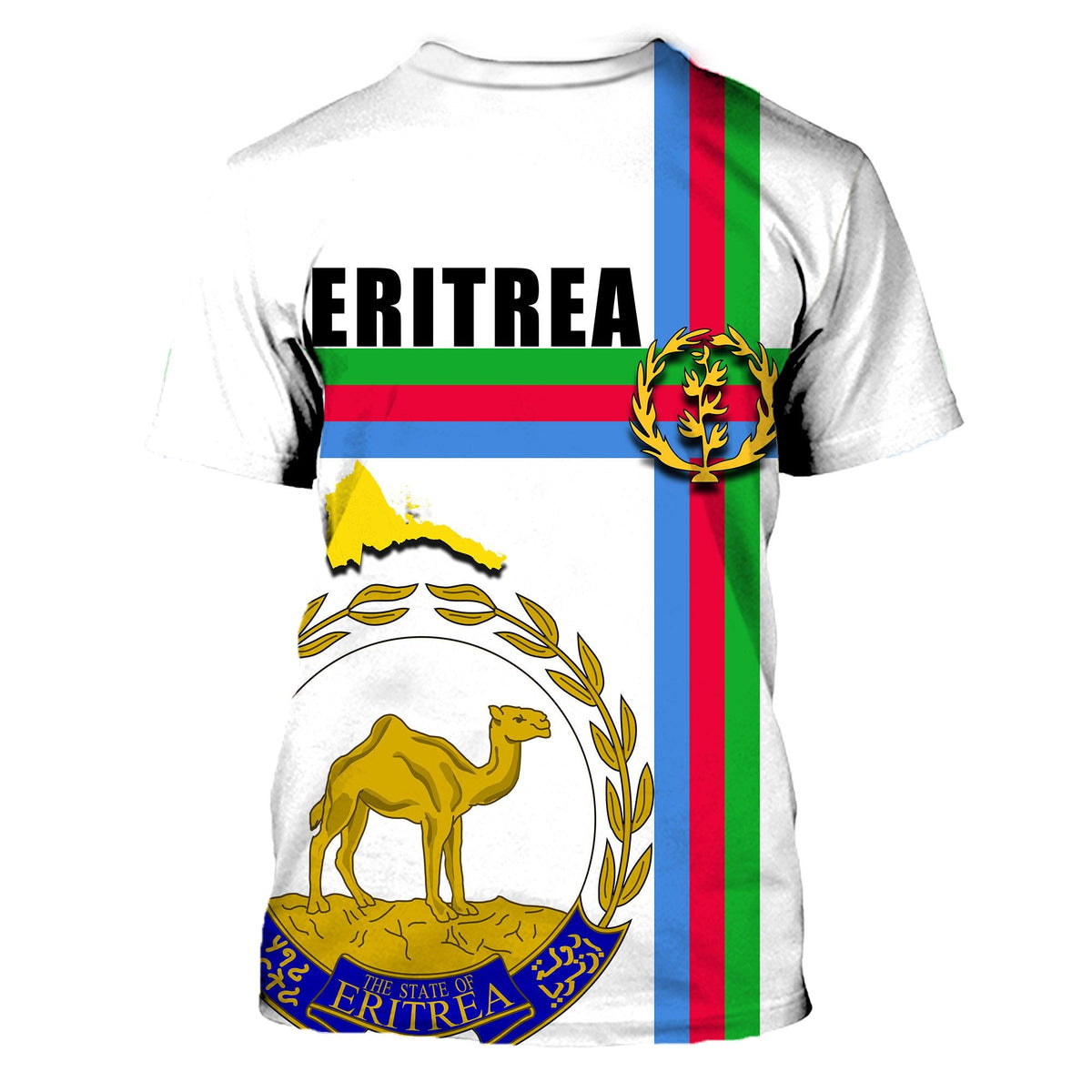 Eritrea Coats Of Arms T Shirt White LT20 - Wonder Print Shop