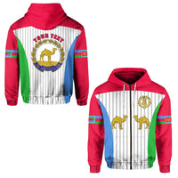 Custom Eritrea Zip Hoodie Flag LT13 - Wonder Print Shop