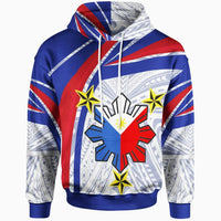 Philippines Hoodie Polynesian Pattern With Flag RLT6 - Wonder Print Shop