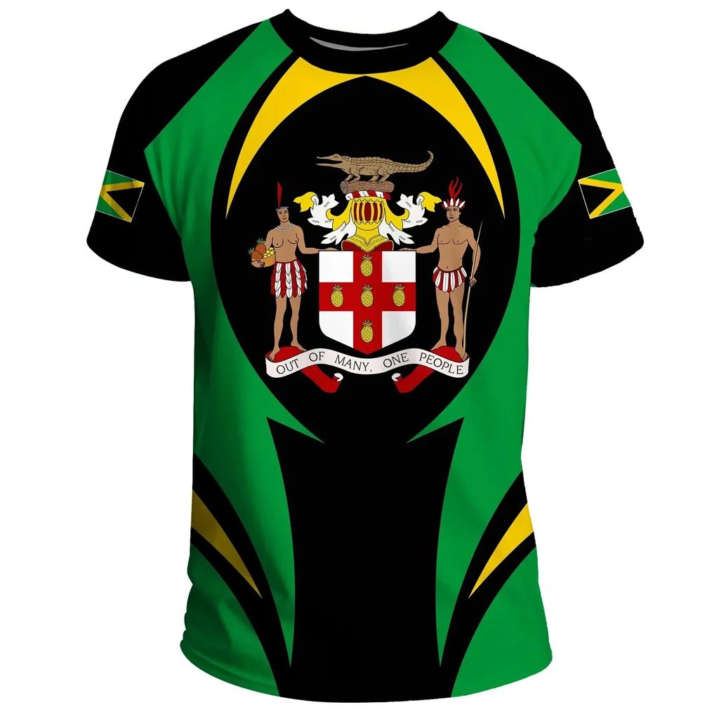 Jamaica T Shirt Action Flag LT13 - Wonder Print Shop