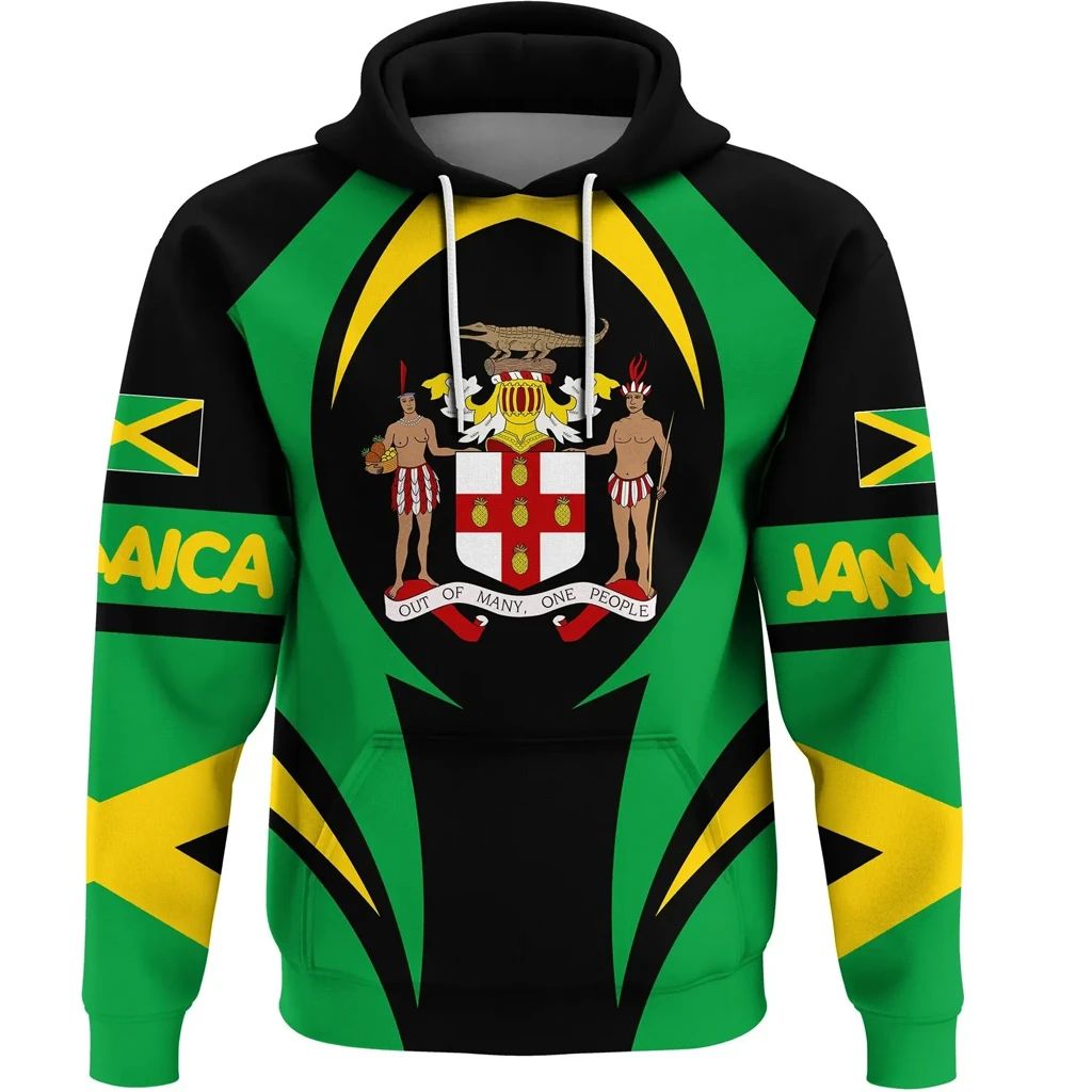 Jamaica Hoodie Action Flag LT13 - Wonder Print Shop