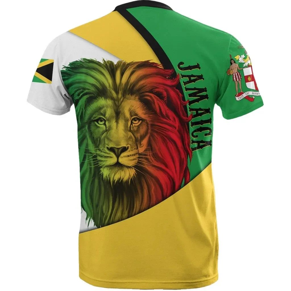 Jamaica T Shirt Lion Coat Of Arm Reggae LT13 - Wonder Print Shop