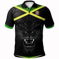 Jamaica Polo Shirt Lion Flag Color LT13 - Wonder Print Shop