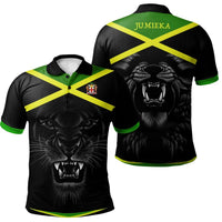 Jamaica Polo Shirt Lion Flag Color LT13 - Wonder Print Shop