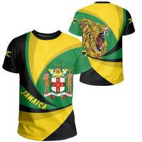 Jamaica Lion Coat Of Arms T Shirt Storm Style LT13 - Wonder Print Shop