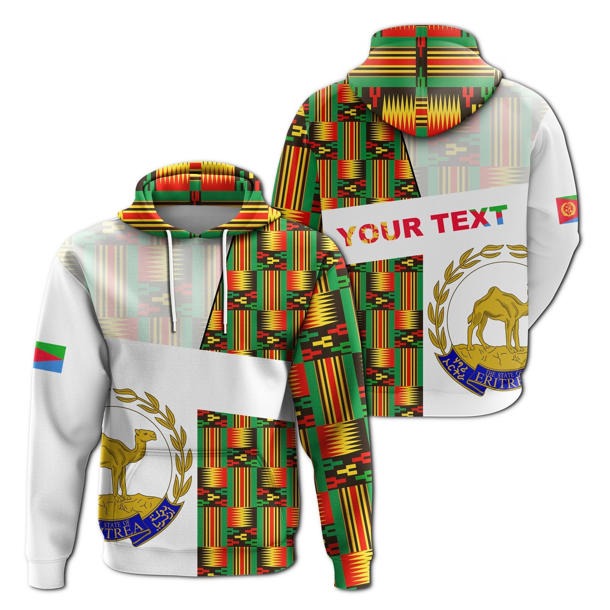 custom-personalised-eritrea-hoodie-kente-pattern