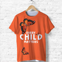 Orange Shirt Day Butterfly T Shirt Every Child Matters LT13 - Wonder Print Shop