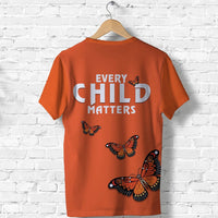 Orange Shirt Day Butterfly T Shirt Every Child Matters LT13 - Wonder Print Shop